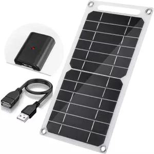 Aocoray 미니 5V 6W USB 태양광 패널 휴대용 5볼트 6와트 고효율 단결정 충전기 휴대폰 카메라 팬 캠핑