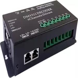 DC 5V-24V 6채널 DMX512 디코더 LED 컨트롤러 RGBRGB RGBW RGBWWW 스트립 라이트 4자리 디스플레이용