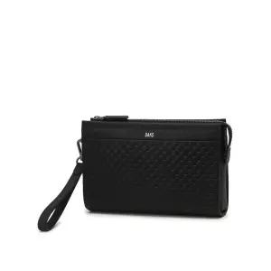 DAKS MEN'S ACCESSORIES 블랙 DD 패턴 경판 소가죽 클로치백 DBBA6E019BK 109874