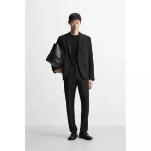 ZARA 컴포트 수트 블레이저 - 블랙 372917