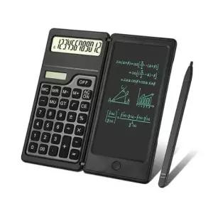 메모패드 휴대용 유니컴 전자 계산기 태양광 접이식