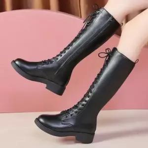 여성 롱부츠 슈즈 여자 워커 기모 부츠 신발 블랙 여성롱부츠 여성워커부츠 기모부츠