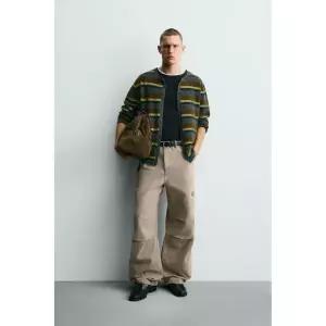 ZARA 파라슈트 카고 팬츠 - 그레이 372863