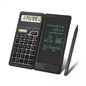 휴대용 태양광 계산기 전자 메모패드 접이식 컴퓨터