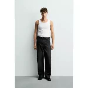 ZARA 베이직 립 탱크 티셔츠 - 화이트 372879