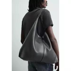ZARA 베이식 숄더 토트백 - 블랙 372801