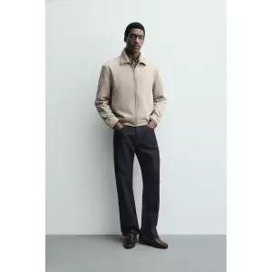 ZARA 페이크 스웨이드 점퍼 - 라이트 그레이 372868