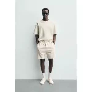 ZARA 릴렉스핏 인터록 스웨트셔츠 - 스크래치 화이트 372974