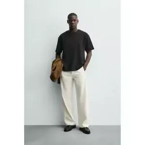 ZARA HEAVYWEIGHT 베이직 티셔츠 /03 - 블랙 372970