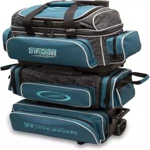 스톰 6 볼 롤링 썬더 볼링백 - 스틸 블루/블랙