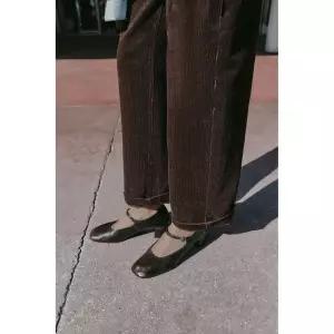 ZARA 레더 힐 슈즈 - 브라운 2232/710/700 147462