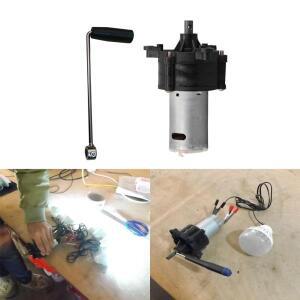 소형 풍력 유압 발전기 핸드 크랭크 수동 모터 핸들 포함 비상 에너지 디나모 DC6V 12V