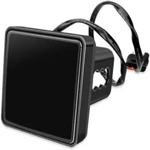 Leechio LED 레드 렌즈 브레이크 라이트 트레일러 히치 커버 2 리시버 스퀘어 15 초밝은 방수 테일라이트