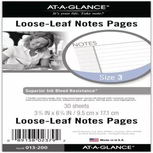 데이 러너 언데이트 플래너 노트 리필 3.75 x 6.75 (013-200)