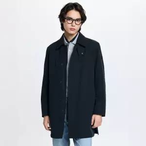 매장정품 HAZZYS 헤지스 남성 카라배색 솔리드 하프코트 HZCO6A101N2 1374711