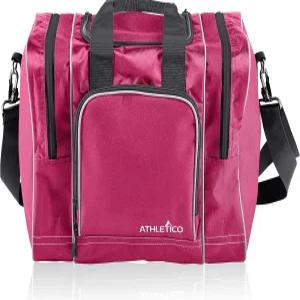 싱글 볼용 아틀레티코 볼링백 - 패딩 홀더가 있는 토트백 남성 사이즈 14까지 신발 한 켤레에 맞습니다