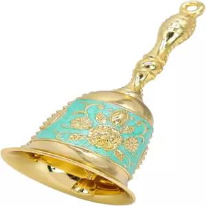 핸드벨 소형 핸드콜 웨딩벨 레스토랑 호텔 상점 반려동물 훈련 크리스마스 벨 황금 시안