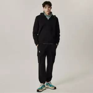 스파이더 남성 로고 셋업 후드 집업 SPJPCNFT303MBLK [백화점 매장판]