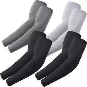 ROXUN 팔 소매 남성/여성용 쿨링 UV 자외선 차단 스포츠 컴프레션