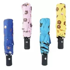 곰 캐릭터 3단자동우산 햇빛가리개 암막우산 우양산 우산