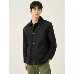 매장정품 BEANPOLE 빈폴 (양말) 25FW 넥배색 필드 점퍼 - 블랙(BC5837C035) 1416079