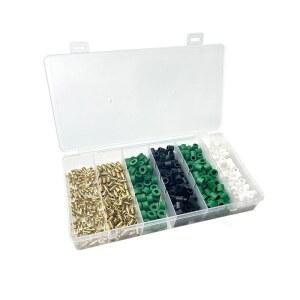 AClengda 500개 자동차 HVAC 호스 개스킷, R22 / R410 매니폴드 핀, 1/4인치 팽창식 에어컨 수리 씰 오링, 냉동 충전 호스용 밸브 개스킷 키트(500개)