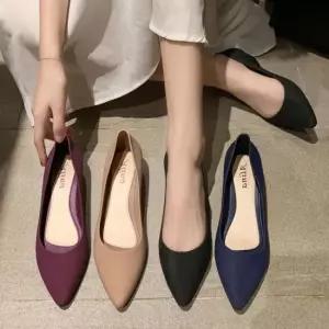 여성 장마철 고무단화 플랫슈즈 젤리슈즈 레인슈즈 여자신발 단화 플랫슈즈 플랫