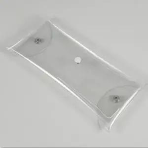 투명파우치 화장품수납 똑딱이 비닐파우치 중형 PVC파우치 비닐파우치 투명파우치