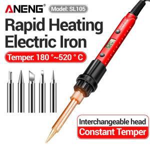 ANENG SL105 전기 용접 철 60W 조정가능 180°C~520°C 온도 직업적인 휴대용  난방 수리 220V 장비
