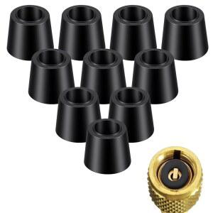 10PCS HVAC 1/4' 퀵 커플러 충전 개스킷, 고무 O 링 키트 호스 씰, 에어컨 시스템 보호를 위한 견고한 개스킷 자동차 액세서리