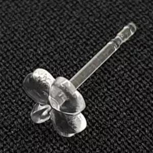 피어싱귀걸이 귀막힘방지 실리콘클로버 투명귀고리10P 실리콘귀걸이 투명귀걸이