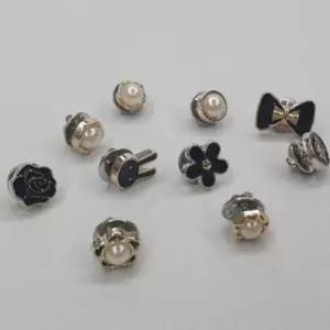 패션브로치 옷여밈단추 옷핀뱃지 혼합믹스 10개 매너브로치 매너옷핀 옷핀브로치