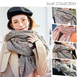 여성 페크숄 롱 스카프머플러 목도리 겨울 간절기 롱스카프 겨울스카프 겨울목도리