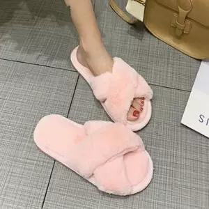 여성 푹신한 털슬리퍼 겨울용 부드러운 사무실슬리퍼 여성슬리퍼 여성실내화