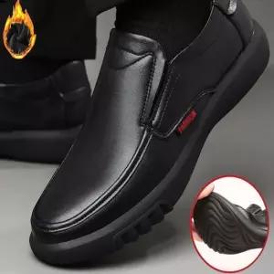 남성 슬립온 로퍼 따뜻한 털안감 방한 겨울단화 털신 털로퍼 로퍼 방한화 털신 모카신