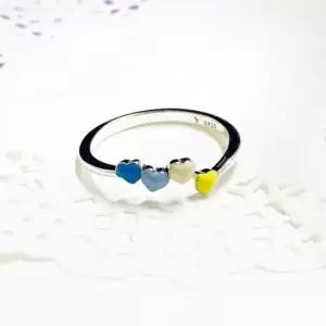 알알이예쁜색을 순은반지 전체925실버반지 오픈링 화 하트반지 화이트데이