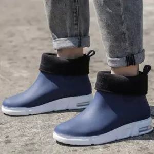 남성 다용도 무광컬러 기모 방한 레인 부츠 남성부츠 레인부츠 겨울부츠 부츠워커