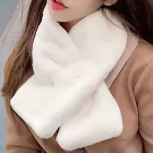 밍크털 목도리 머플러 매듭형 목 보호 캐주얼 코디 여자목도리 여성머플러 겨울머플러