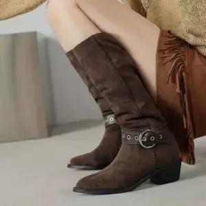 여자 신발 미들부츠 워커 통굽 워커힐 앵클부츠 스틸레토 웨지힐 KS5