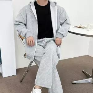 기모안감 와이드팬츠 투웨이 후드집업 세트 운동복 츄리닝