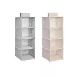 [생활] 정리함 부직포 수납함 4단 옷장 행거 걸이형 수납선반