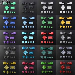 Gameboy GBA SP A B L R 용 JCD 플라스틱 풀 세트 버튼 시작 전원 켜기 끄기 볼륨 D 패드 키 선택