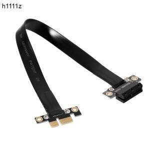 PCI Express Gen3 8Gbps 플렉스 재배치 케이블 1X ~ 슬롯 라이저 카드 비트코인 광부 마이닝용 확장