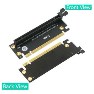 4.0 PCI-Express 라이저 카드  PCI-E 16X  90 도 고속 어댑터  2U 컴퓨터 서버 섀시용 직각