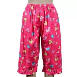 해피 캐릭터 여성 러플 밴딩 8부 팬츠 팬츠 슬립 여름 바지 양