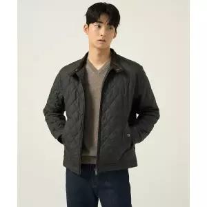 매장정품 BEANPOLE 빈폴 MEN [Essential] 다이아 패딩 해링턴 재킷 카키 BC5938EP2H 1415452