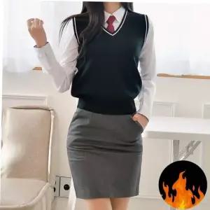 스쿨룩 TBZ 교복몰 (허리조절)(기모) 스판 교복치마 (그레이)