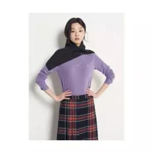 매장정품 BEANPOLE 빈폴 LADIES [Essential] 반넥 긴소매 티셔츠 퍼플 (BF5941E01U) BF5941E01U 1414885