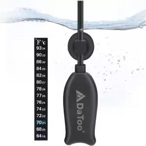 다투 슈퍼 미니 수족관 히터 6와트 소형 어항 플랫 6W 최대 2갤런 데스크탑 무료 온도계 스트립 잠수식