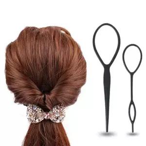 올림머리가이드 반묶음머리 머리묶는도구 올림머리가이드 반묶음머리 벼머리땋기